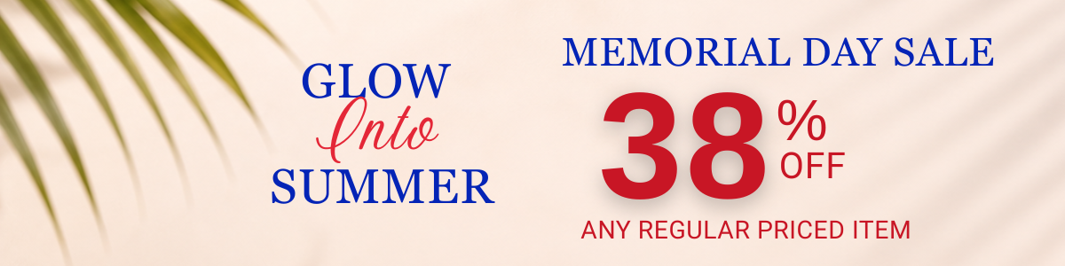 38% OFF Memorial Day Sale - Only Regular Priced Items
